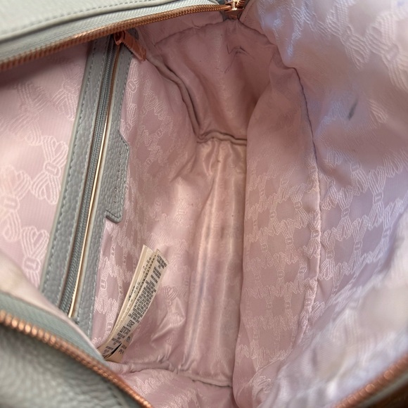 TED BAKER London Mini Backpack Bag Gray Pebble Leather Adjustable - Picture 9 of 11